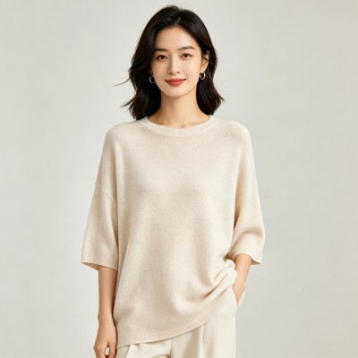 Loose Relaxed Knit Tee