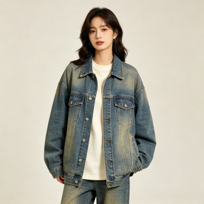 Retro Washed Denim Jacket