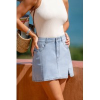 Cover Story Denim Mini Skirt Cover Story Denim Mini Skirt