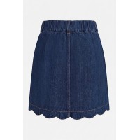 Round & Round Blue Mini Skirt