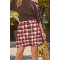 In the Mountains Plaid Mini Skirt In the Mountains Plaid Mini Skirt