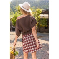 In the Mountains Plaid Mini Skirt In the Mountains Plaid Mini Skirt
