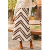 Weekend Away Chevron Maxi Skirt