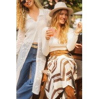 Weekend Away Chevron Maxi Skirt