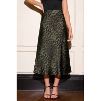 Leopard Print High Waist Skirt
