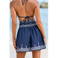 Villa Getaway Blue Mini Skirt