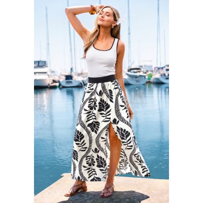 Sunset Flight Tropical Maxi Skirt