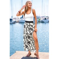 Sunset Flight Tropical Maxi Skirt