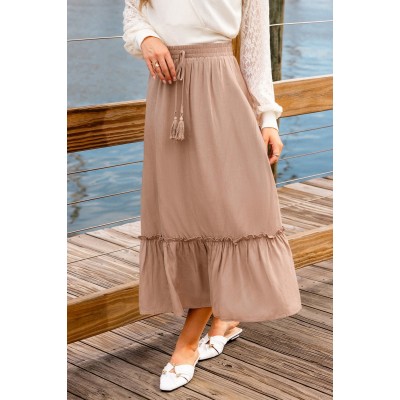 Dried Rose Pink Maxi Skirt Dried Rose Pink Maxi Skirt