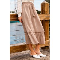 Dried Rose Pink Maxi Skirt Dried Rose Pink Maxi Skirt