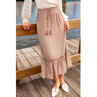 Dried Rose Pink Maxi Skirt Dried Rose Pink Maxi Skirt