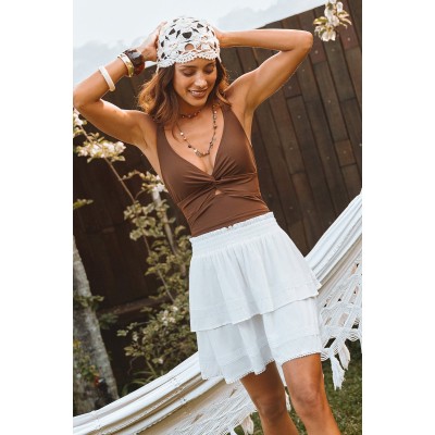 Apple Blossom White Mini Skirt Apple Blossom White Mini Skirt