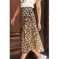 Untamed Mood Animal Print Midi Skirt