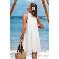 Happy Medium White Mini Dress Happy Medium White Mini Dress