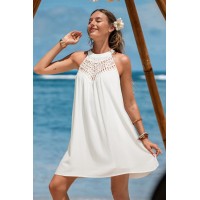 Happy Medium White Mini Dress Happy Medium White Mini Dress
