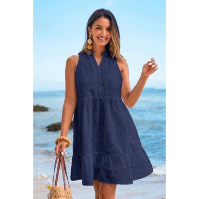 Higher Ground Blue Mini Dress