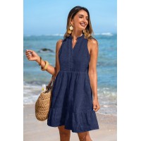 Higher Ground Blue Mini Dress