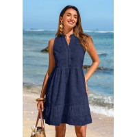 Higher Ground Blue Mini Dress