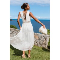 Little Details White Maxi Dress