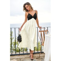 Matinée Two-Toned Maxi Dress