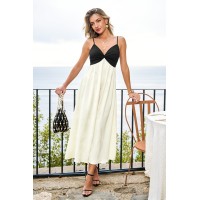 Matinée Two-Toned Maxi Dress