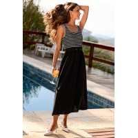 Mixed Feelings Striped Maxi Dress