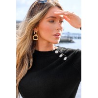 Evening Chill Black Sweater
