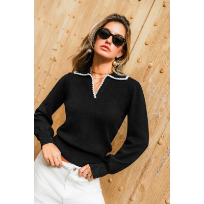 Chic Moment Black Sweater