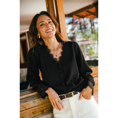 Midnight Romance Black Cardigan