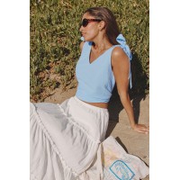 Lost Track of Time Blue Top