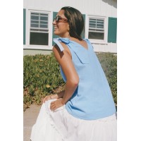 Lost Track of Time Blue Top