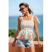 Natural Light Floral Top